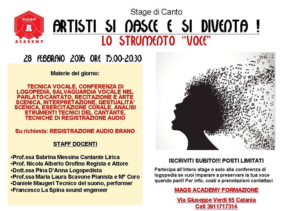 MagazziniS's tweet photo. Stage di canto domani ai @MagazziniS  
Organizzato dalla @MagsAcademy partirà alle ore 15.00
https://t.co/wkTZ0QaLjN https://t.co/5v1QHk9oEy