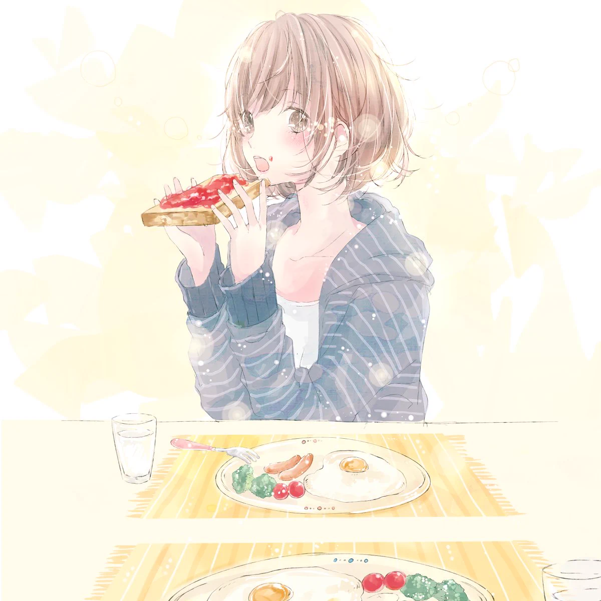 彼女と過ごす日曜日の朝..この笑顔は素晴らしすぎる♥これこそプライスレス