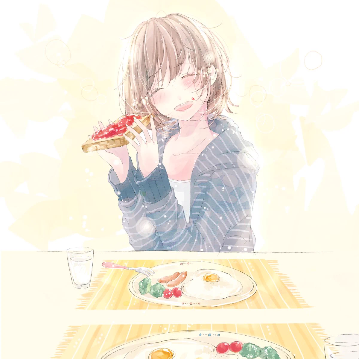 彼女と過ごす日曜日の朝..この笑顔は素晴らしすぎる♥これこそプライスレス