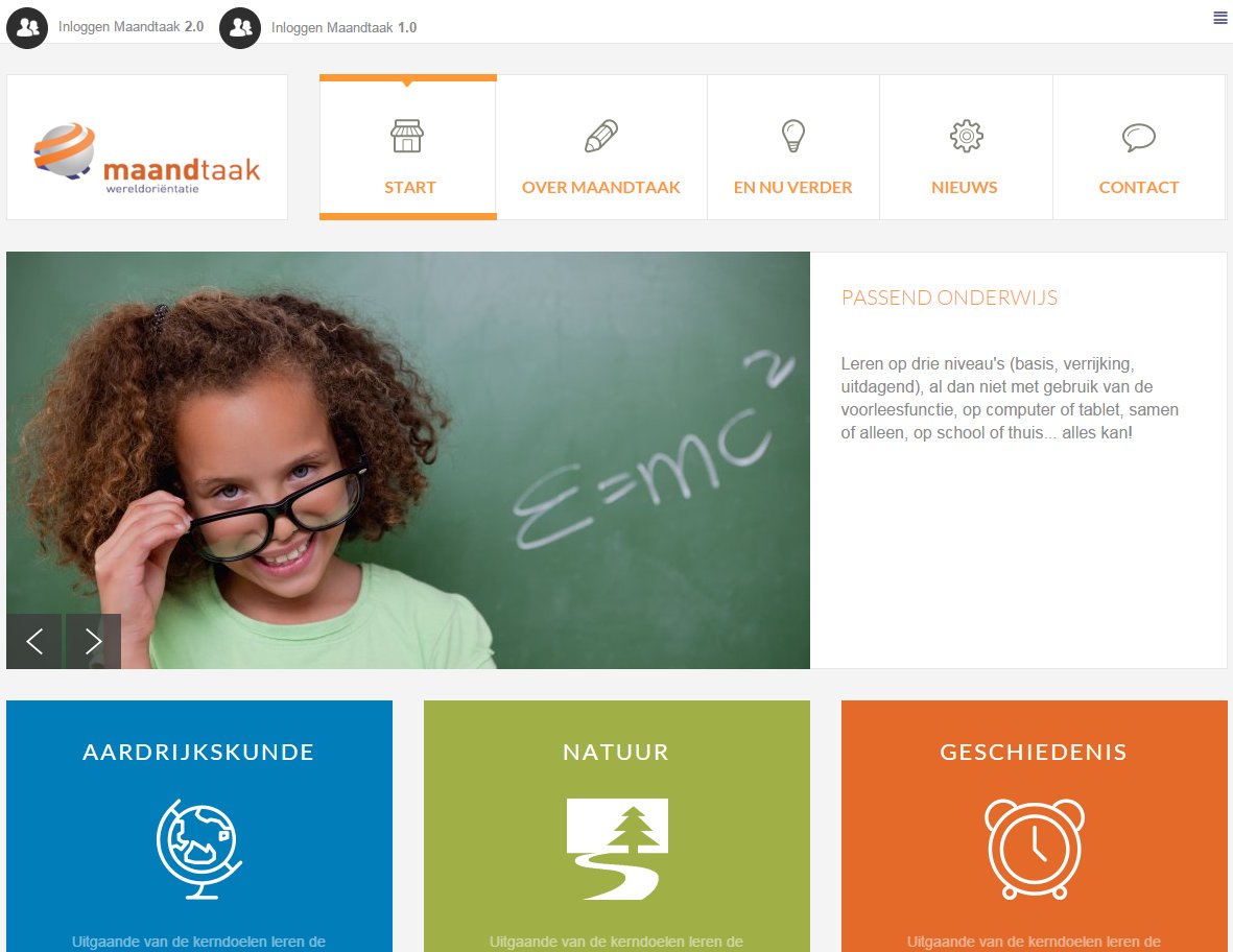 Hoera, de nieuwe website van Maandtaak is klaar: maandtaak.nl - best heel #trots op dit #vakantiewerk!