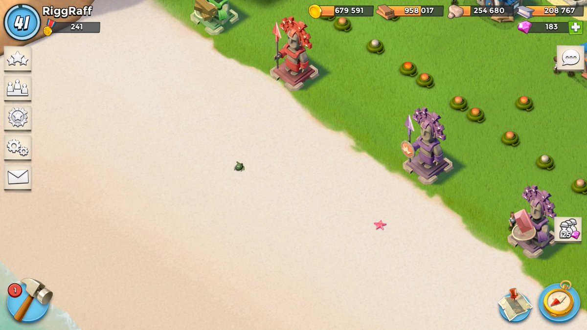 RiggRaffgaming's tweet photo. Turtle and Patrick star on the move! #boombeach #supercell #mobilegames #gaming #RiggRaff https://t.co/JOqueKKYZD