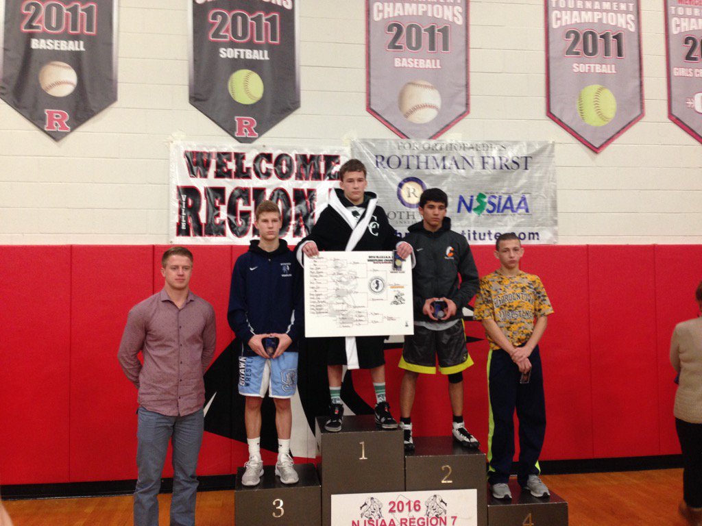 shswrestling_1's tweet photo. Matt Higgins with his 3rd place medal on the podium! #ontoAC #ShawneeWrestlingPride #renegadetough https://t.co/ycVdVupyXS