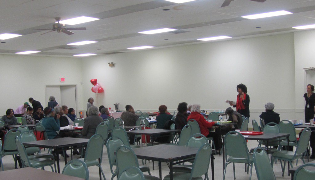 akaxo's tweet photo. Alice Thompson from the DC Department of Aging had a discussion with the seniors! #XiOmega #AKA1908 #PinkGoesRed https://t.co/xukNUByPpD