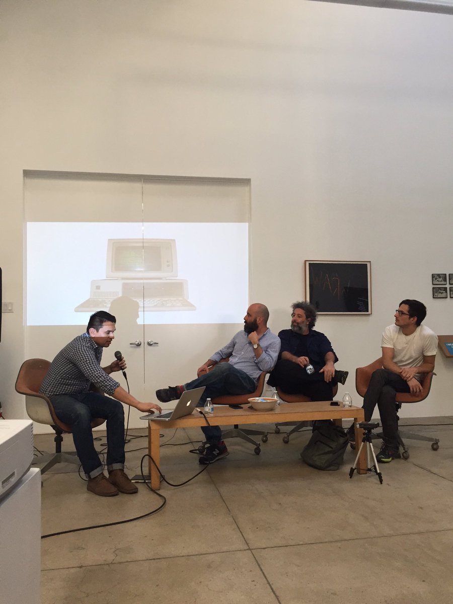 kateparsonstv's tweet image. Front row at @CirrusGallery #art.exe with @sterlingcrispin @eddo3ddo and #charliewhite #artascode #artandcode