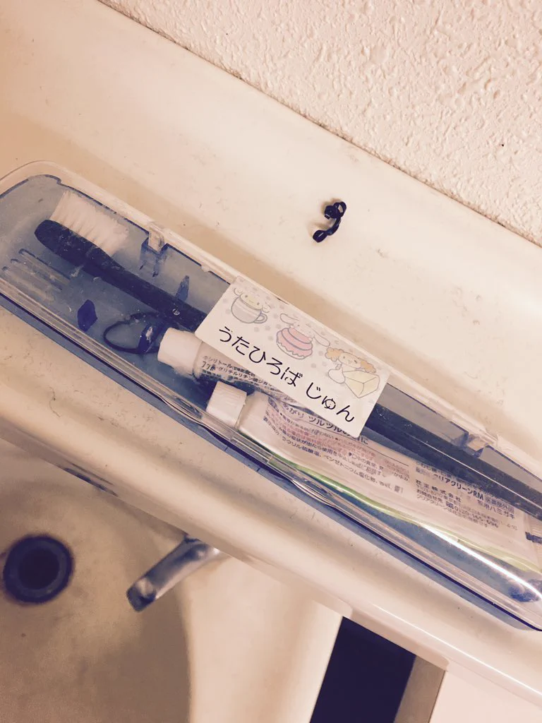 【金爆】うたひろばさんの歯ブラシがシナモンロールｗｗ