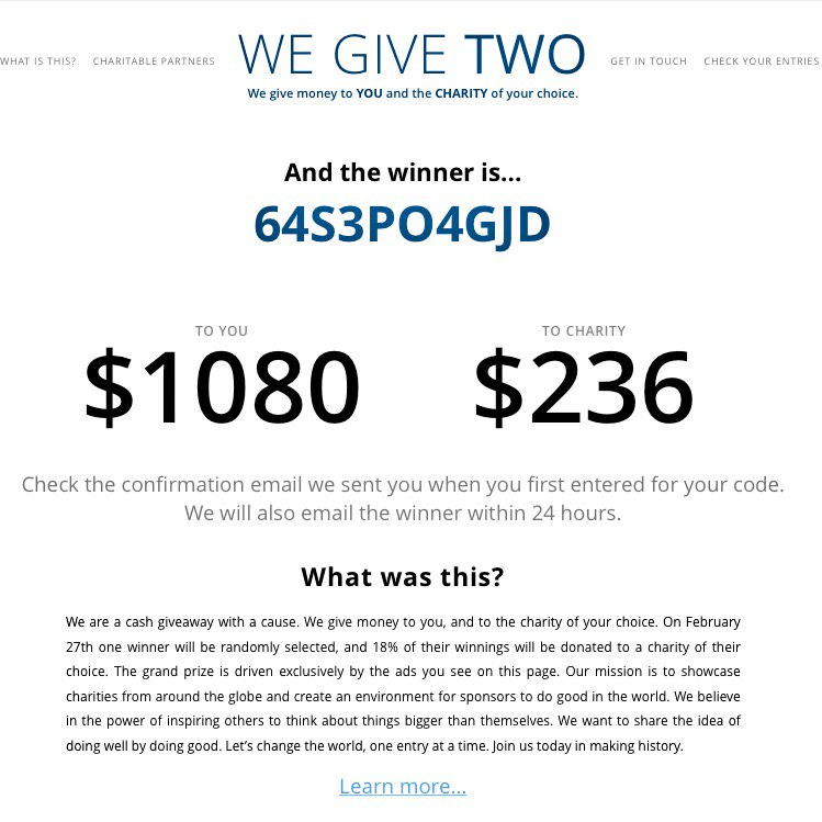 GWPeterK's tweet image. Way to #RaiseHigh #Winning! 
MT @ari_krasner: Did you win @GWPeterK?
Check your entries @WeGiveTwo 

#WeGiveTwo #GWU