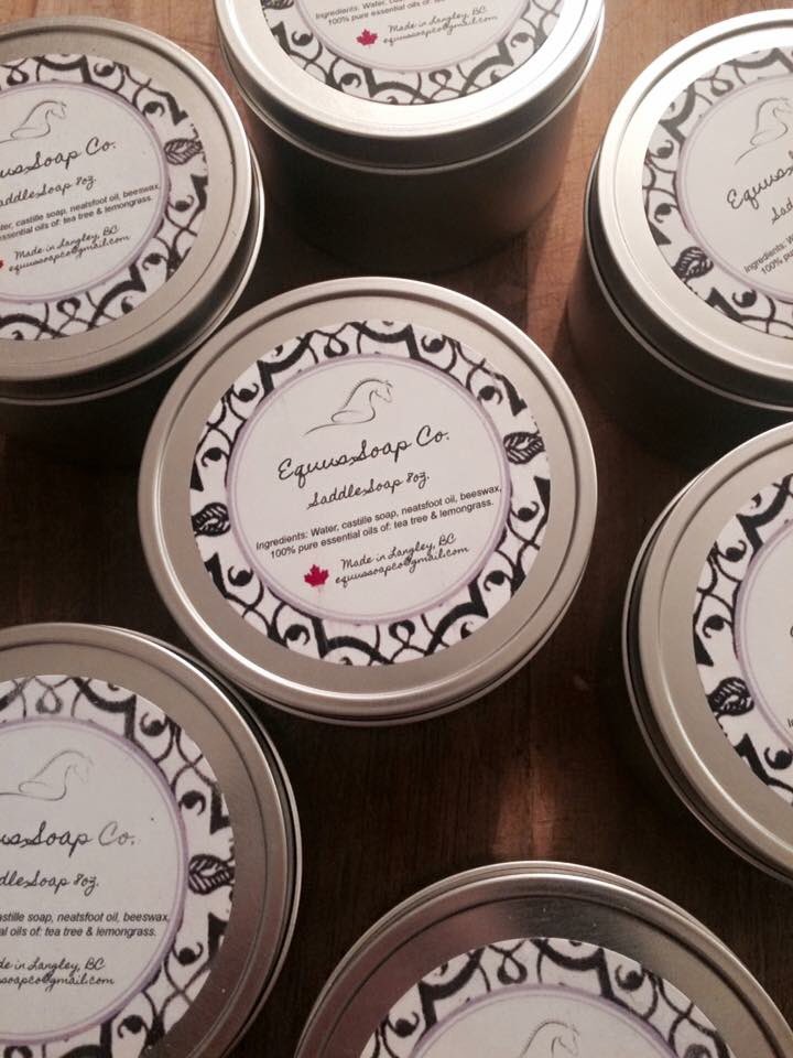 EquusSoapCo's tweet photo. Our #saddlesoap w/ #neatsfootoil #castillesoap #beeswax #teatree #lemongrass 😍 #langleybc #tackcleaner #equestrian https://t.co/u2fUNCY5iP