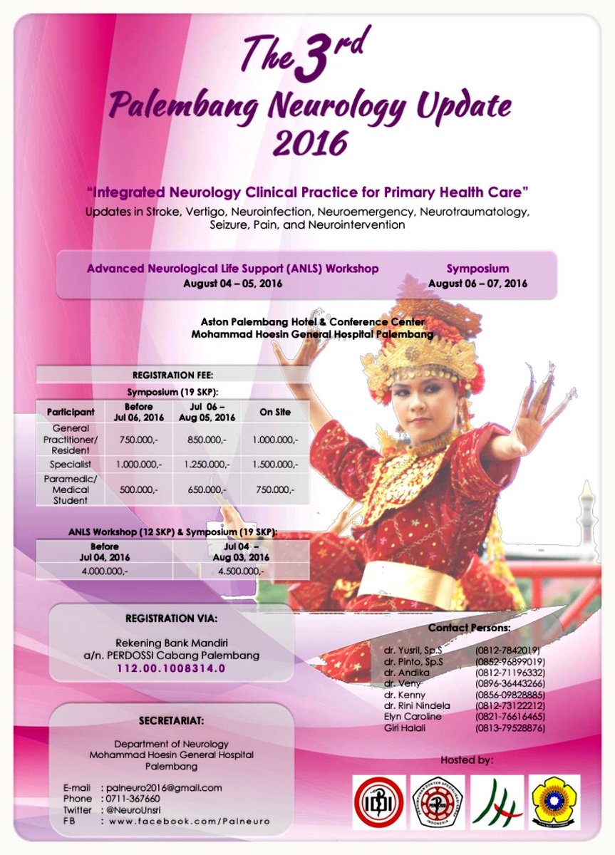 Proudly present our #Palneuro2016, with #ANLS workshop &amp; symposium. Please contact us through e-mail/twitter/FB/CPs.