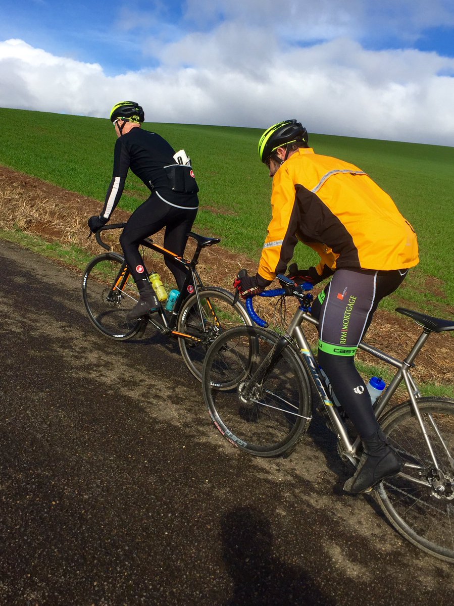 OTTODesignWorks's tweet photo. The classics are here! Our #ottodesignworks tribute to #omloophetnieuwsblad today w/ perfect working gear & weather. https://t.co/Qw17uaX6f5