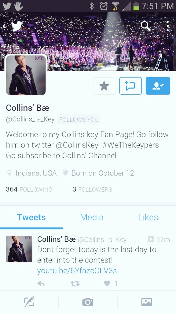 ChaseAnnB's tweet photo. I found this Collins Key fan Page and it pretty cool...! Go follow them @Collins_Is_Key https://t.co/D0QLH4J3xO