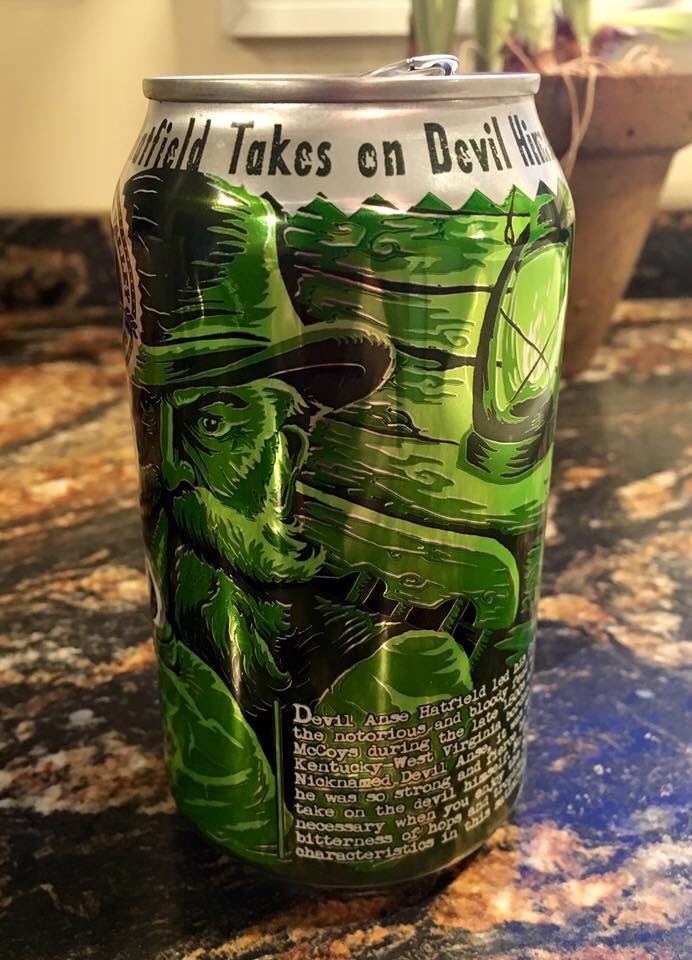 GVBrewingCo's tweet photo. Devil Anse can sighting! #lovethislabel #wvcraftbrew #treasureinthecan Photo LWSigmond https://t.co/jmp2Zkydbo