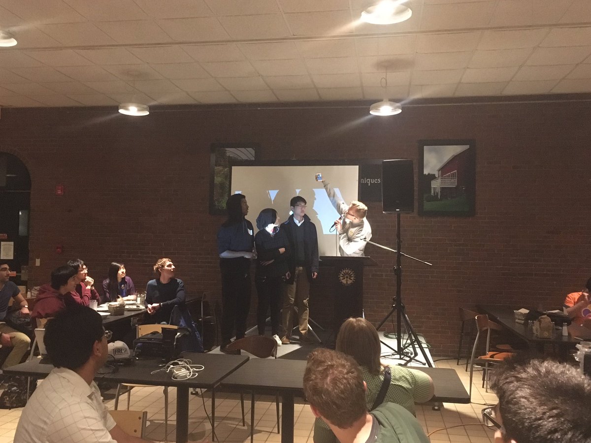 hamphack's tweet photo. First place: App that identifies recyclable items just by taking a photo of them. Congratulations! #HampHack https://t.co/td2dnC7Uzp