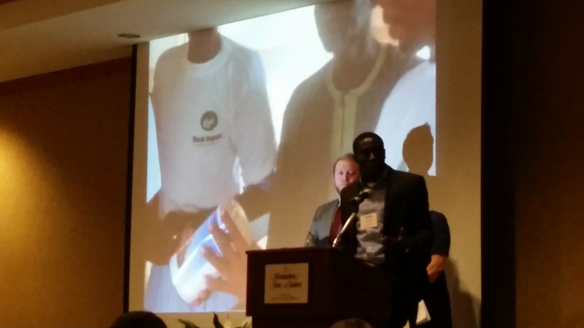 AmandaHegeRD's tweet photo. "I will dedicate this award to those fighting to feed their families" Balanding Manneh is an inspiration. #ufwh2016 https://t.co/fFkO1VKbYg