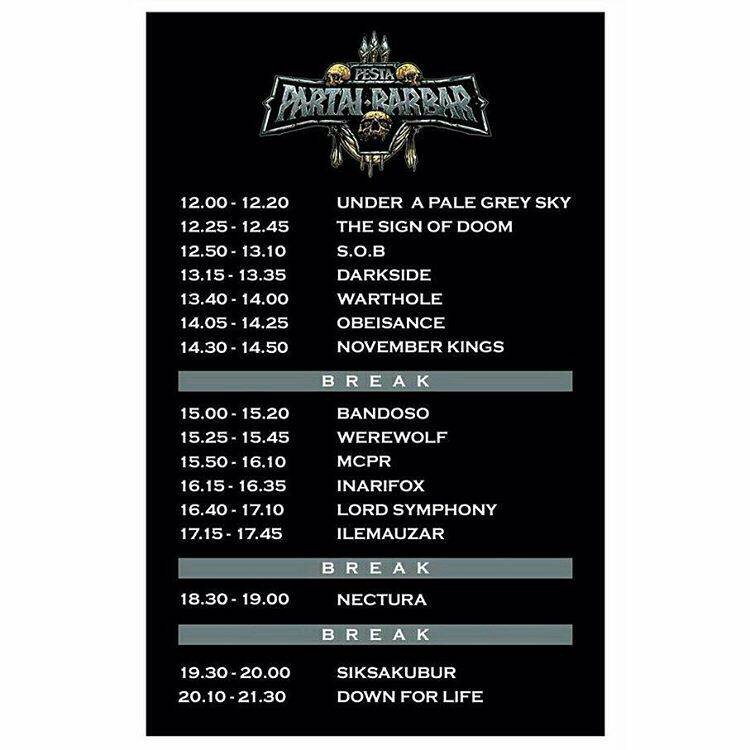 Hari ini! Pesta partai barbar 2016! Wajib datang lebih awal, banyak band keren disana #pestapartaibarbar2016