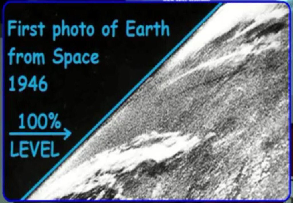 NothingSirius's tweet photo. @EmbraceTheBall #BabblingBrooks n in complete denial of the obvious👉1946 pre@NASA images of #FlatEarth 65mi up #MOOK https://t.co/55fEhVfLKO