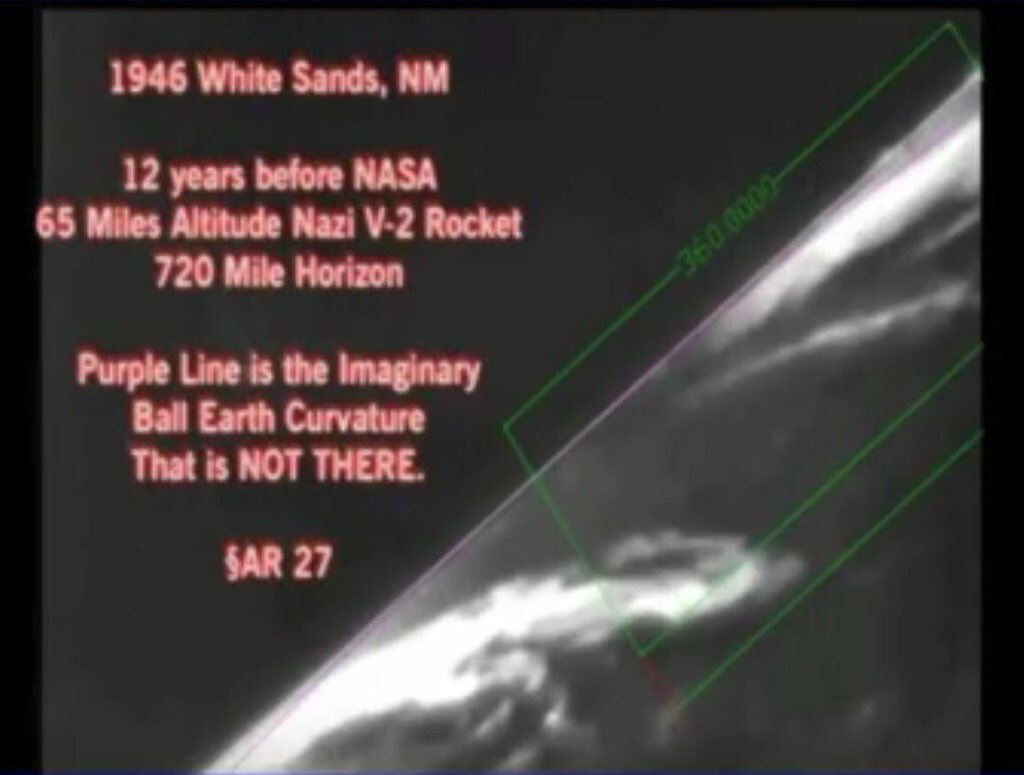 NothingSirius's tweet photo. @EmbraceTheBall #BabblingBrooks n in complete denial of the obvious👉1946 pre@NASA images of #FlatEarth 65mi up #MOOK https://t.co/55fEhVfLKO