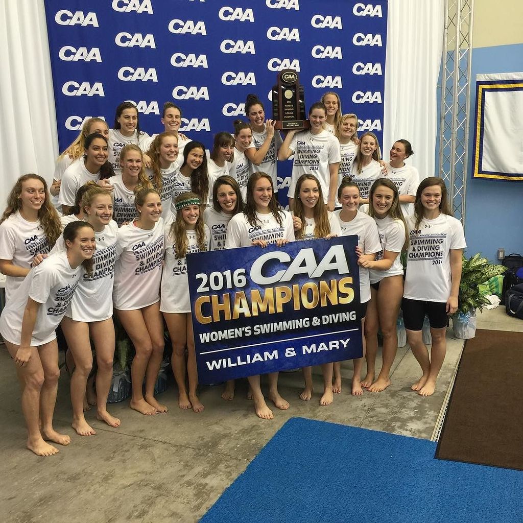 TribeAthletics's tweet photo. You're 2016 CAA Women's Swimming and Diving Champions, for the first time since 2007, Will… https://t.co/xvBtPb1aYo https://t.co/fsRbNqdG84