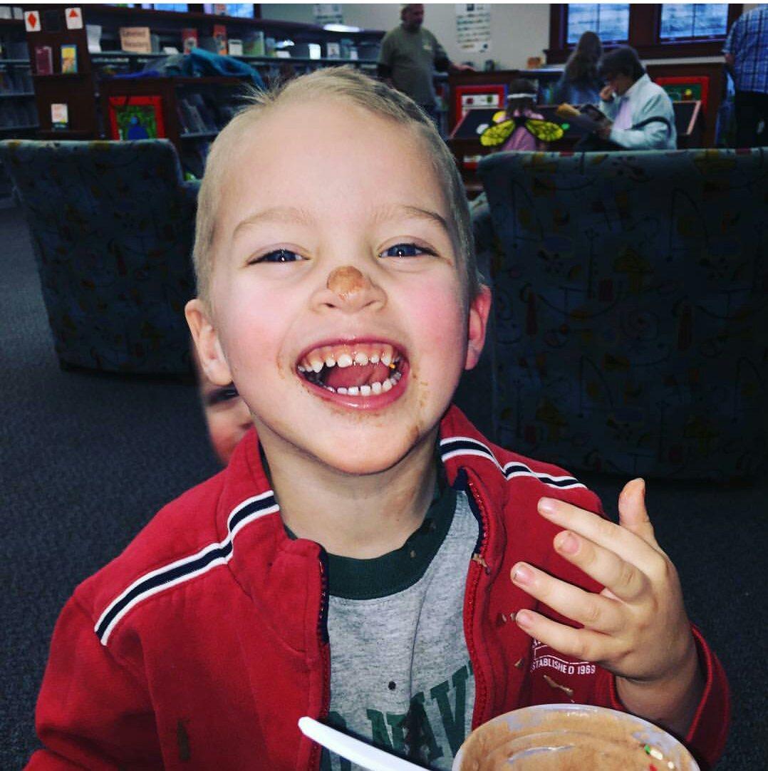 Jeaneen, Erika,&amp; her family loved the <a href="/LCLibrary101/">LickingCountyLibrary</a> #chocolatefiesta and got more ideas for Death by Chocolate Week!