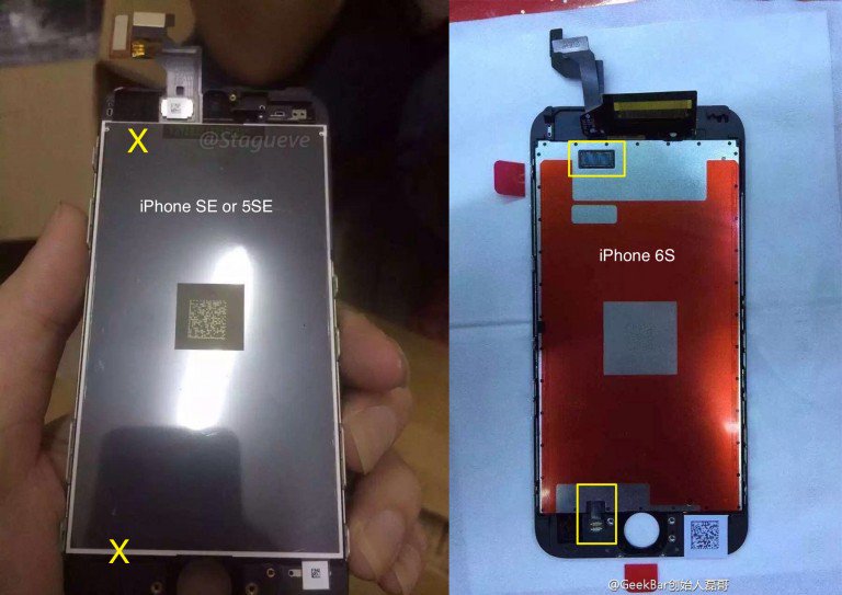 cultofmac's tweet photo. Leaked iPhone SE screen assembly shows its missing one key feature https://t.co/4SSocVKCF3 https://t.co/jM1Zxewex4