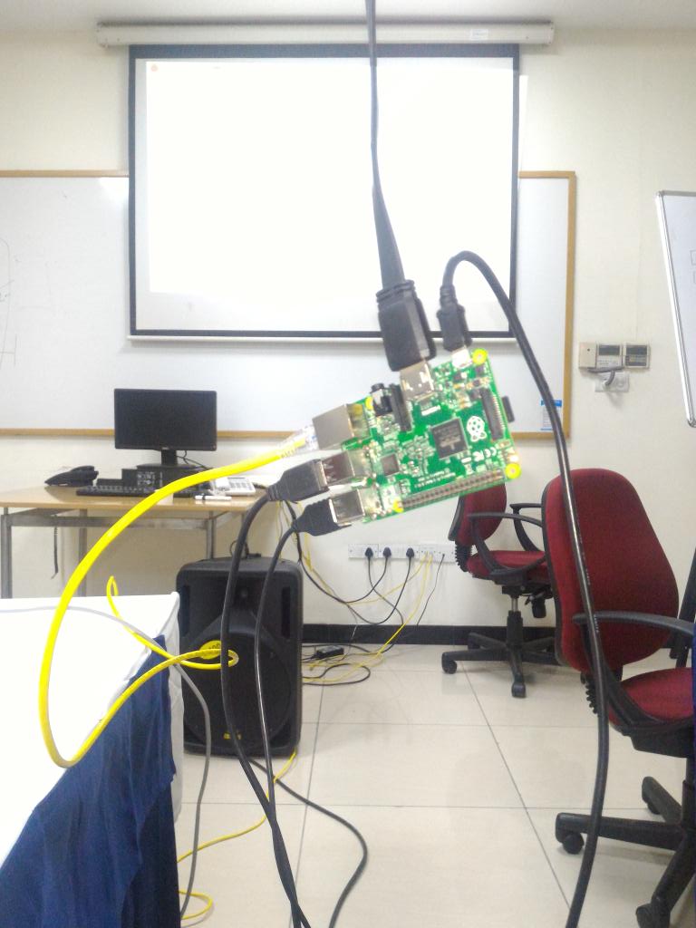 AshishGuds's tweet photo. "RaspberryPi 2" on hangout mode.

#infyhackthon #hydstp #infosys
#cloud3
@chandrakanth527 @Ashukap27 https://t.co/OkIihxhYt0