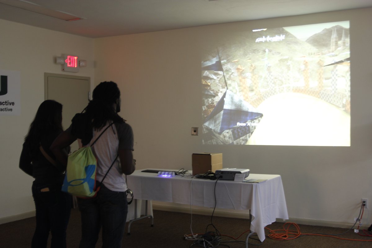 UMInteractive's tweet photo. @ShevySS players competing in #snitchintime at @FilmgateMiami #canesinteractive #harrypotter #wiimote #game https://t.co/XANMIIjfIs