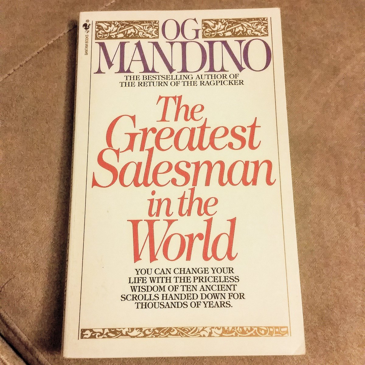 1MKAURA's tweet image. The Greatest Salesman in the World. Wisdom passed down. 7th book I'm reading this year!
#yyc #Readingisamazing