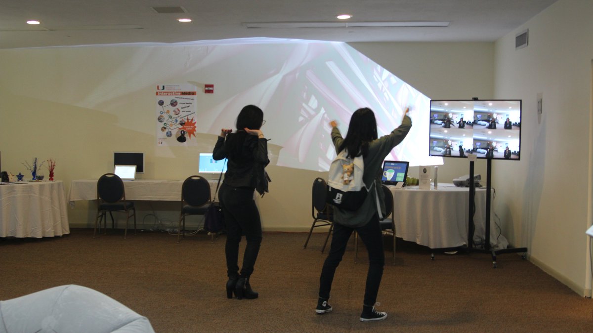 UMInteractive's tweet photo. See yourself dance in the recent past w @claytical #candidreflection #installation @FilmgateMiami #canesinteractive https://t.co/BwQD5VdBc2