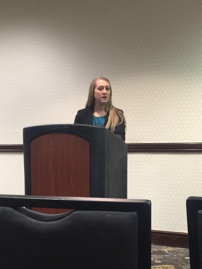 History_PoliSci's tweet photo. Great stump speech by Secretary of State candidate Courtney Woelfel. Good luck Courtney! #MIG2016 https://t.co/b37x7K6sRD