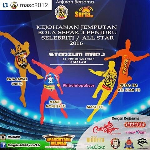 jamburians's tweet photo. 29.2.2016 | STADIUM MBPJ | 8.00 MALAM | MASUK PERCUMA #TributeToPakyus #Jambu https://t.co/KfQaht8sTx