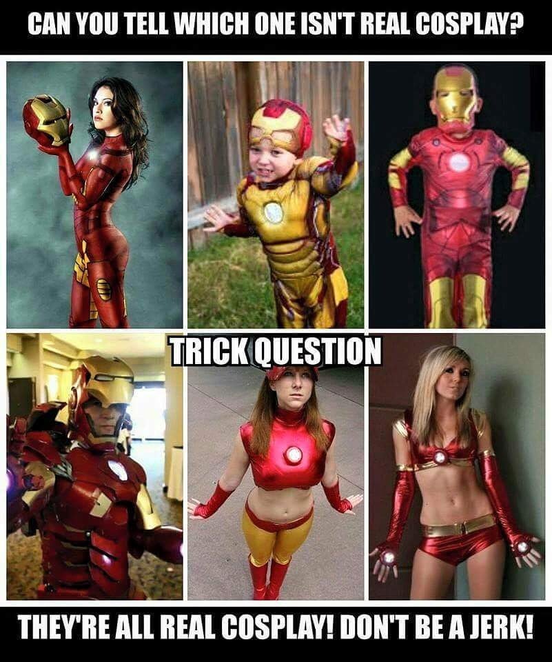 HUACB's tweet photo. @Marvel  Cosplay is for everyone! #heroesunitedagainstcosplaybullying #HUACB #ironman #cosplay #comics #cospositive https://t.co/HXxfkFM1pR