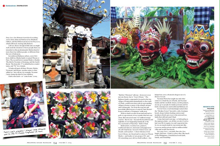 CurtisSChin's tweet photo. My Tatler piece. #fridayreads 
A RT for Ketut Liyer. In memoriam.  https://t.co/JoRn8RNgWE