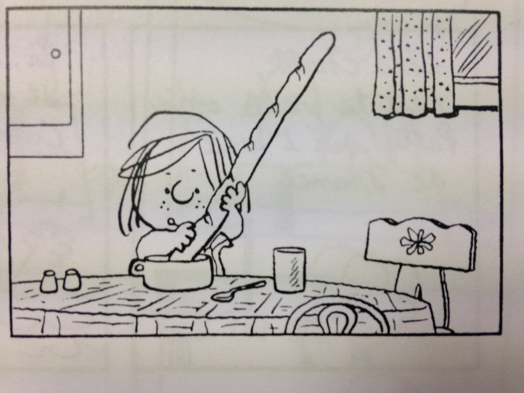 ThomasRagon's tweet photo. Que faire avec une baguette? Charles M. Schulz nous explique...
#SnoopyPeanuts https://t.co/6d2hGWdnLO