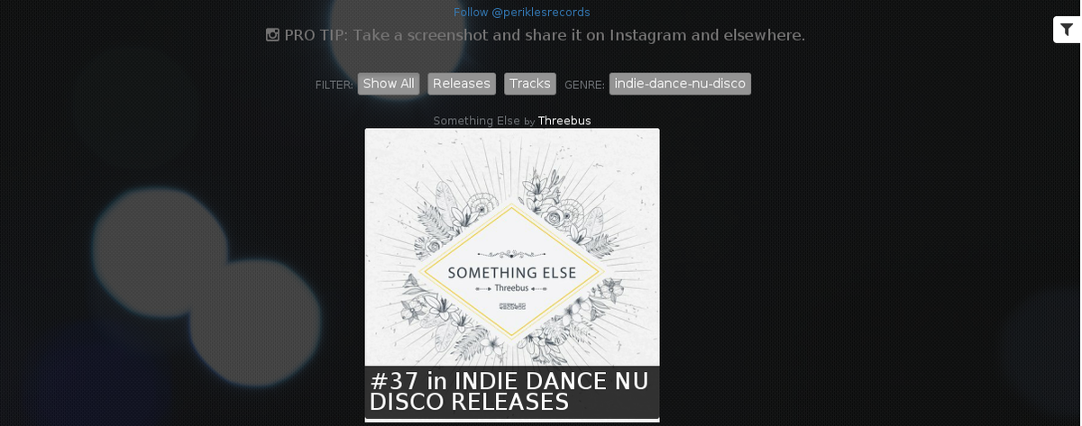 <a href="/periklesrecords/">Perikles Records</a> is CHARTED 1x @ Beatport. BIGUP to Threebus README beattracker.com/label/perikles…