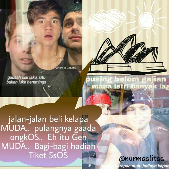 nurmaalitaa's tweet photo. Bismillah😅😂 yaallah wml. Bantu retweet ya.. #genmudakuis #5SOSKUIS @genmudacom @LiveNationINDO https://t.co/LFrvXZuEFe