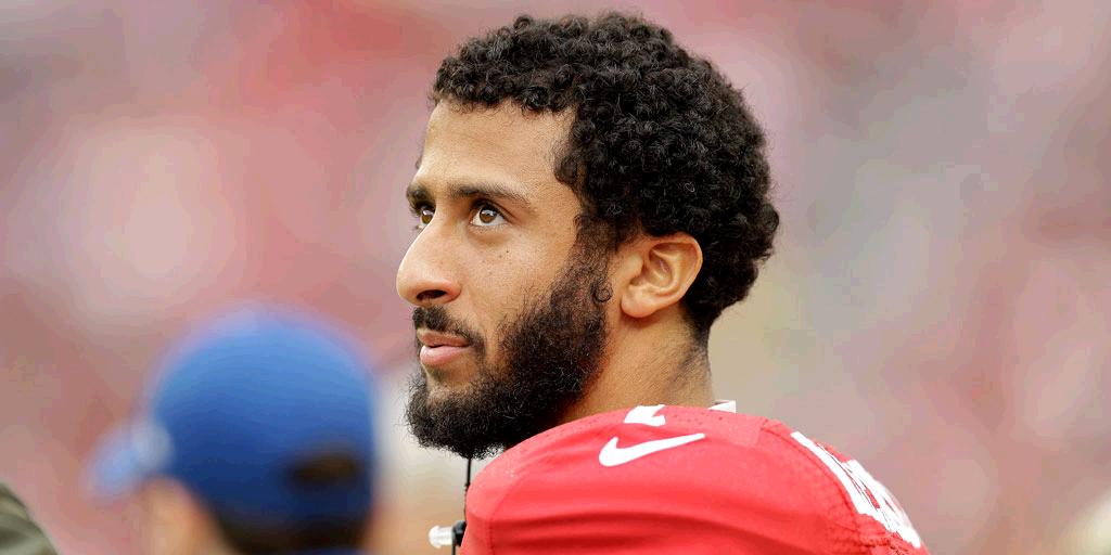 NFL's tweet photo. 2 AFC teams show interest in QB Colin Kaepernick (via @RapSheet): https://t.co/TbcpNm1CCl https://t.co/KA2AY2IRIB