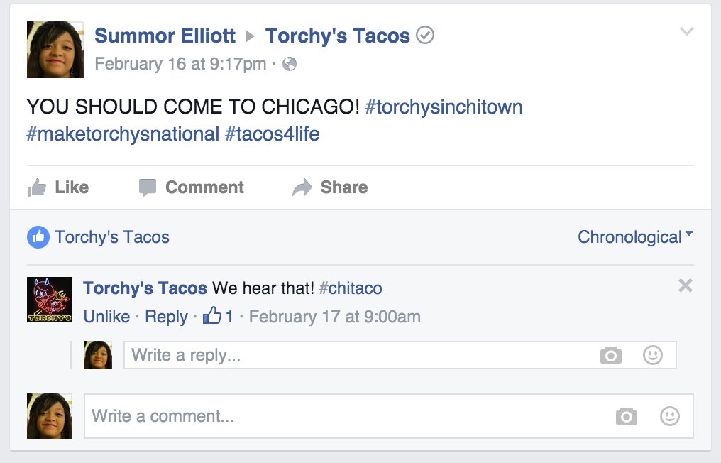 summorshine's tweet photo. I'm starting a campaign to get @torchystacos in Chicago #chitaco #maketorchysnational https://t.co/gpt6l618vC