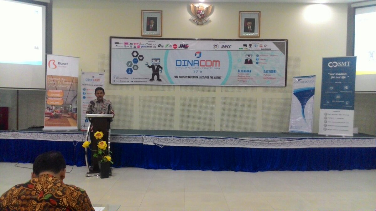 Sambutan dari perwakilan Bapak WaliKota Semarang
#finaldinacom2016 #eventsmg <a href="/BiznetNetworks/">Biznet Networks</a> <a href="/GuurleHosting/">Guurle</a>