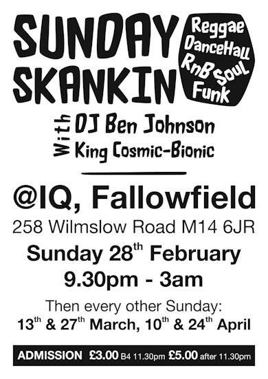 IQFallowfield's tweet photo. Launch of our Reggae night tonight playing all your favourites from past &amp; present. https://t.co/6kb24zEowT