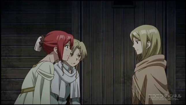 ぬひけ Tn ヌカツキ 赤髪の白雪姫 2ndシーズン 18話より Akagami Anime 木々が商品のフリをして乗り込んできたことに驚きを隠せない白雪の目に笑った T Co 6eyvdy9frr