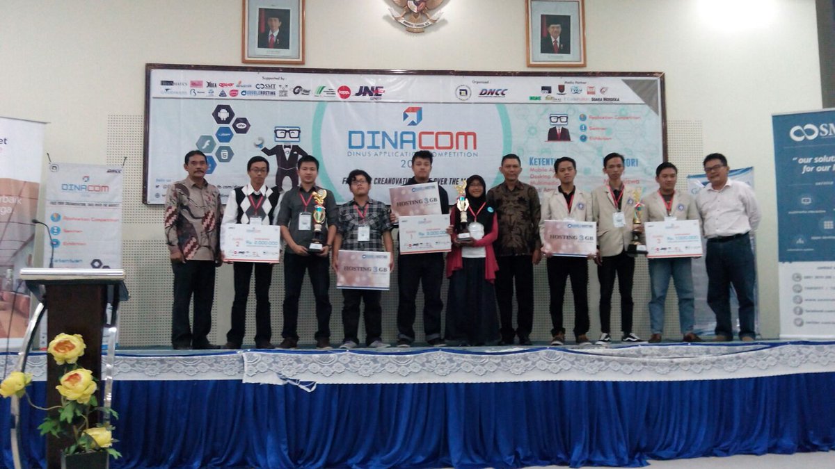 Juara 1 2 3 kategori mahasiswa #juaradinacom2016