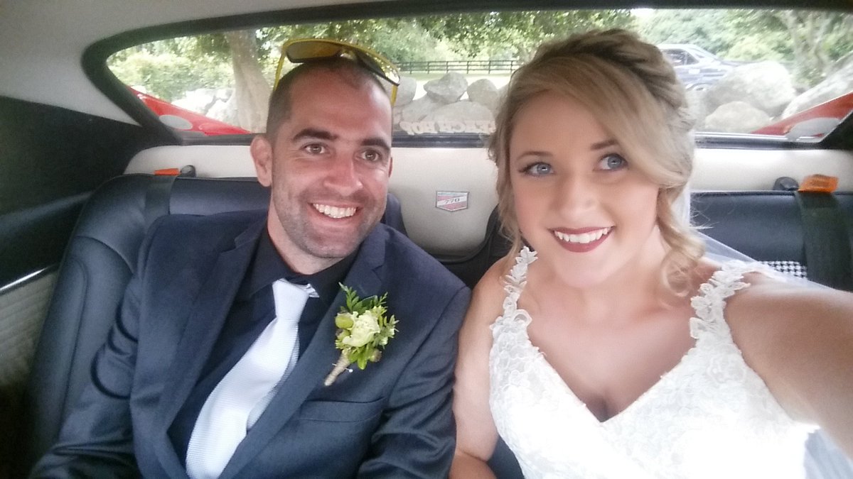 Aoiflynch's tweet photo. We got hitched https://t.co/mZPD0Db68T
