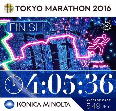 liulifang's tweet photo. 4:05:36@TOKYOMARATHOM2016 https://t.co/wKQZhFbYLI