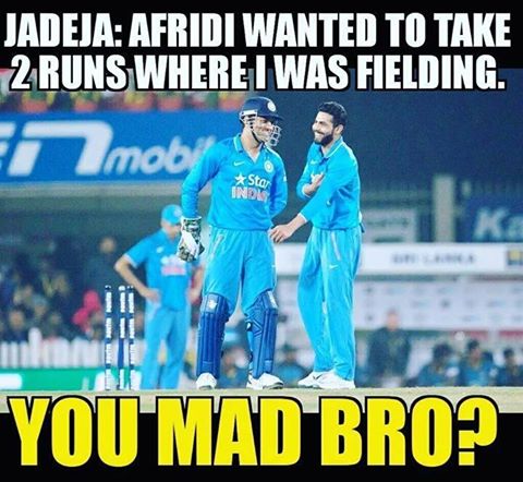 JadduFansClub's tweet photo. Hilarious One πππ #BulletArm #IndvsPak https://t.co/YjnfGORZoi