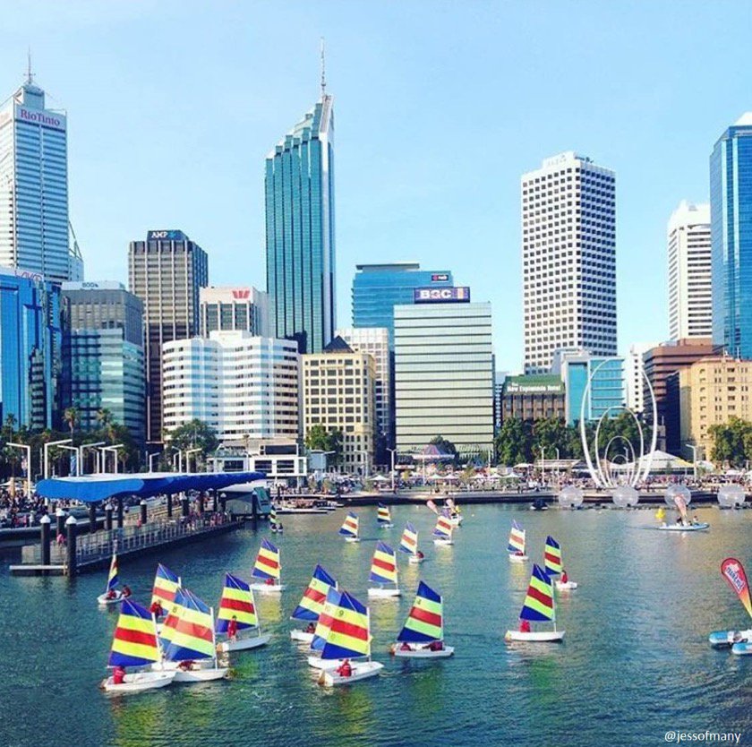 Perth loves its sailing, whatever the size of boat! #WMRTFreo #Perth