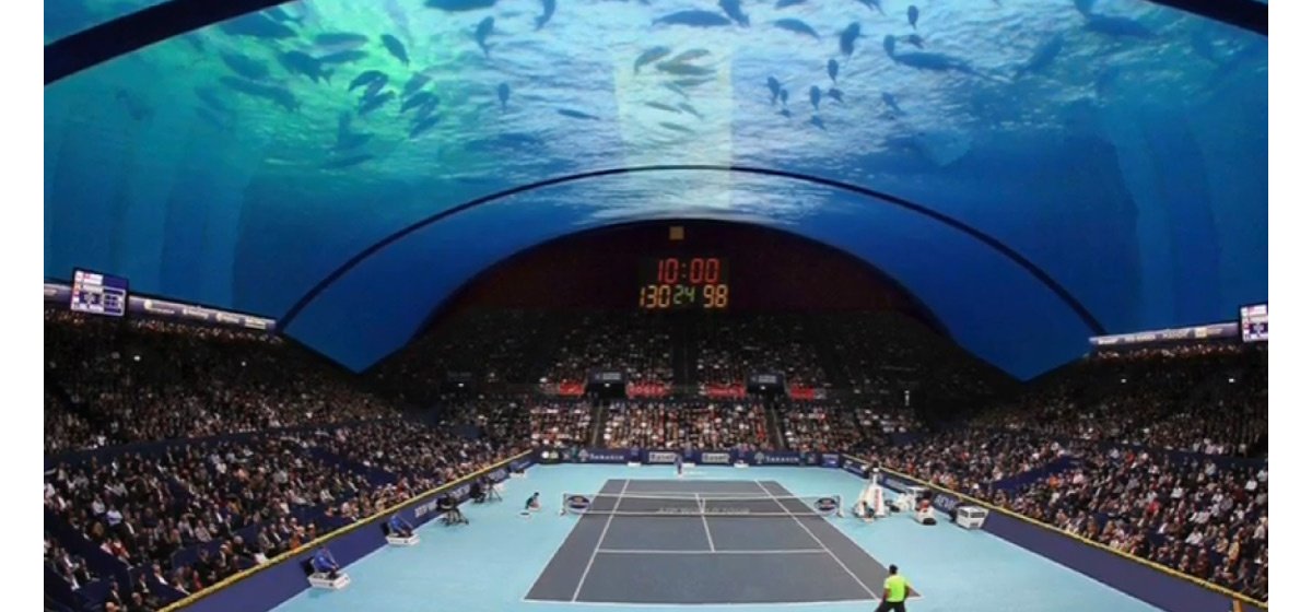 GQ_France's tweet photo. Bientôt un terrain de tennis sous l'eau à Dubaï https://t.co/VTwiliz51F https://t.co/kuhY3KPlAp