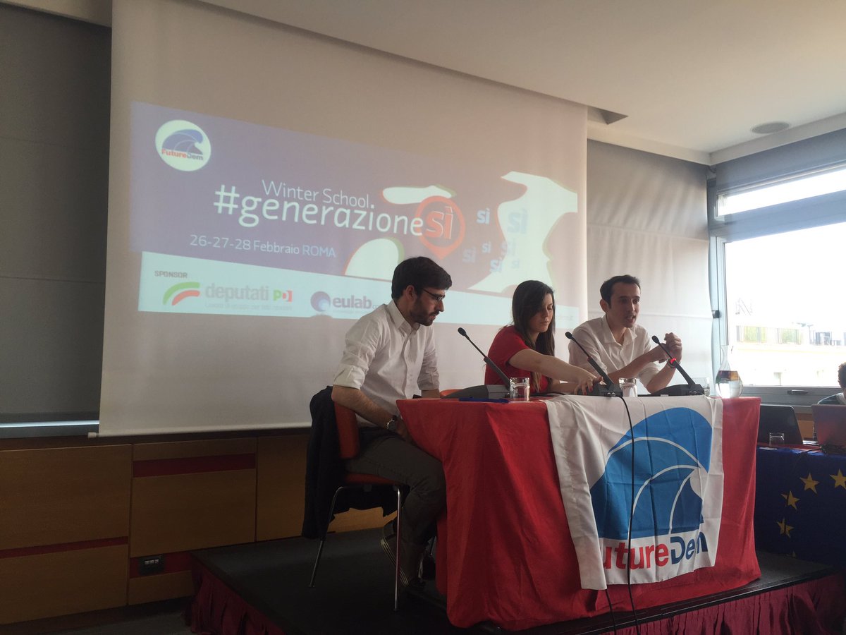 MattiaGiorno's tweet photo. #confrontoGD organizzato da @futuredem durante la School #GenerazioneSi. https://t.co/84IYr24xhf