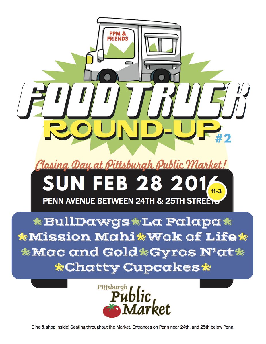 PghPubMarket's tweet photo. IT'S ABOUT TO GO DOWN! #pghfoodtrucks https://t.co/DebJzUMpBG