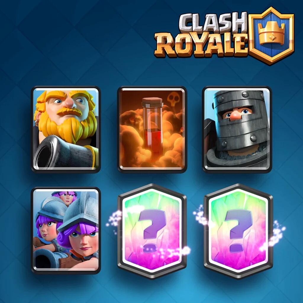 Mundo_Clash's tweet photo. Carta común: Royal Giant
Carta rara: Tres Mosqueteros 
Cartas épicas: Dark Prince, Veneno 
Carta Rarity: Legendary https://t.co/a1ugN4tTse