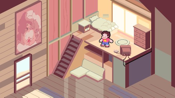 castpixel's tweet photo. plz RT:Would you play a #pixelart Steven Universe game like this? Should I try pitching to @CNGames again? #gamedev https://t.co/xw8cbHx3mg
