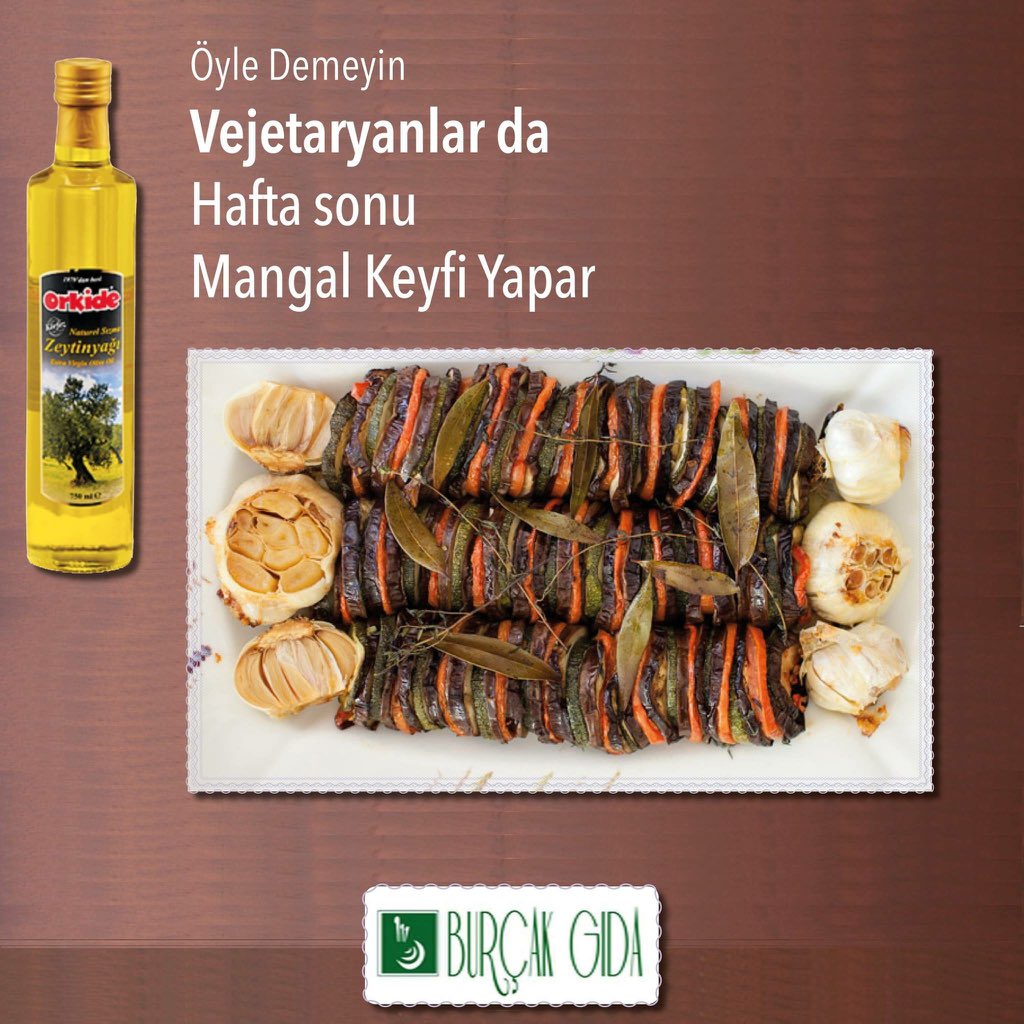 Öyle demeyin! Vejetaryanlar da #haftasonu #mangal keyfi yapar...
#orkide #zeytinyağı